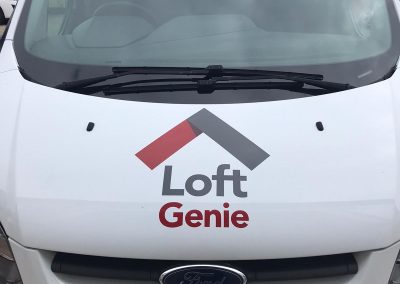Loft Genie - Loft Boarding branded van